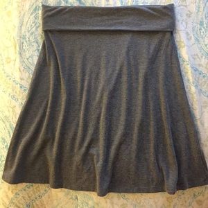 🏖Old Navy Flowy A line skirt Jersey Knit Foldover